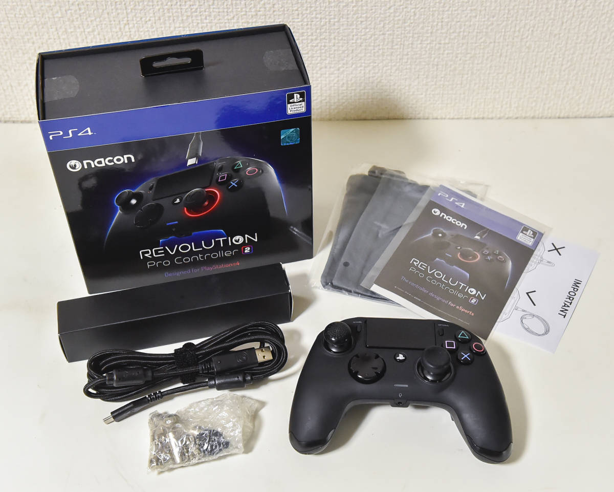 【中古品】nacon PS4 Revolution Pro Controller 2 本体 箱付き ナコン プレステ4 レボリューション プロ コントローラー_1