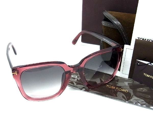 1円 ■極美品■ TOM FORD トムフォード TF950-D 81B 54□22 140 *2サングラス メガネ 眼鏡 レディース メンズ クリアピンク系 AU2409