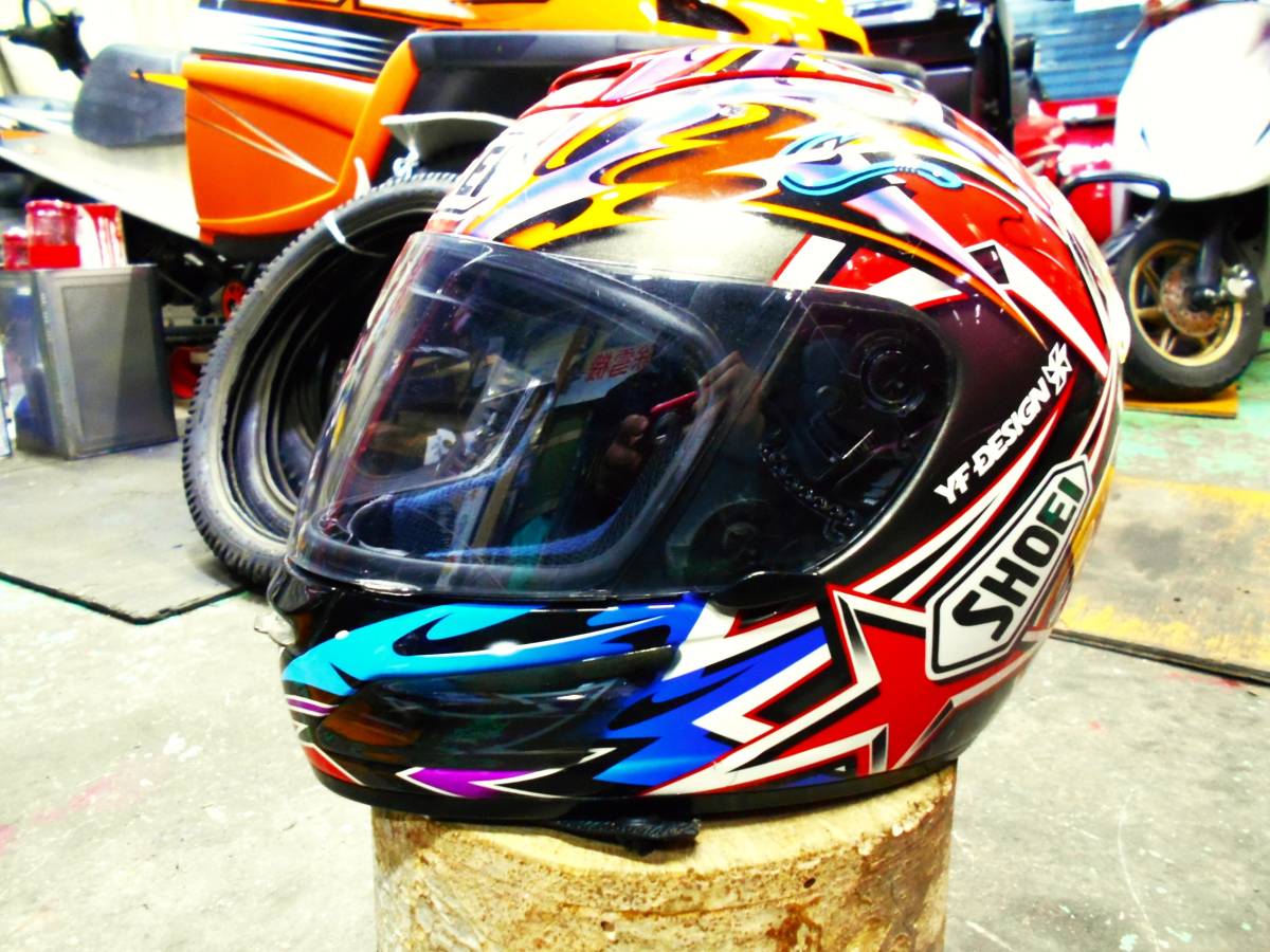 SHOEI 阿部典史 ノリック - X-8V ヘルメット レプリカヘルメット 