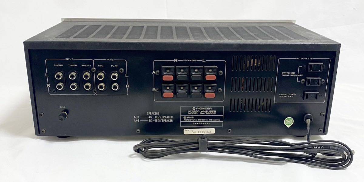 パイオニア プリメインアンプ Pioneer 整備済! 美品 大阪府 【通電確認