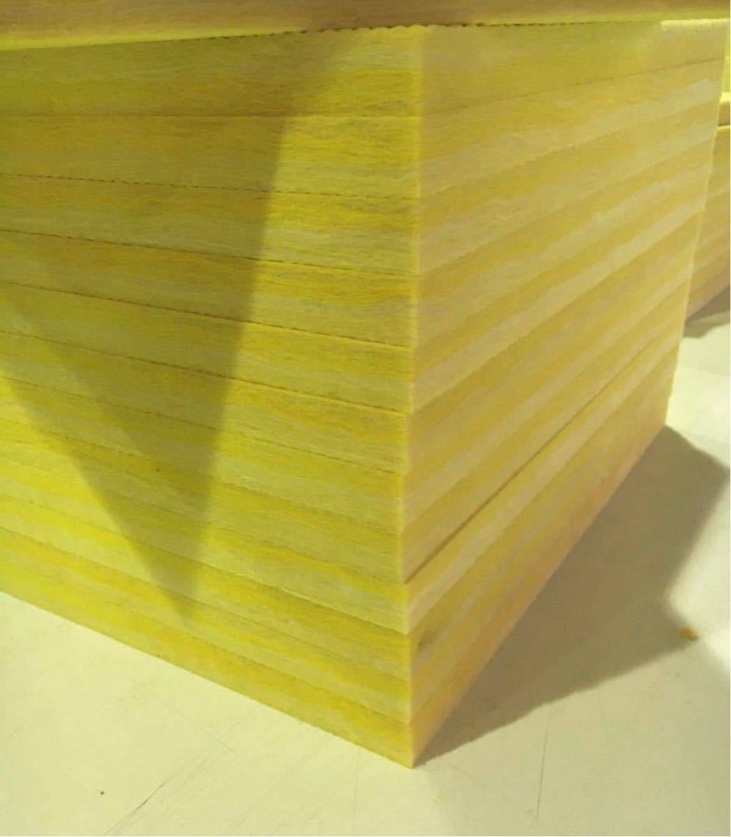 ■在庫処分品■高気密■断熱材防音材吸音材高密度90K 厚25mm グラスウールグラスファイバー72枚セット 約450mm x 100-120前後　送料無料2