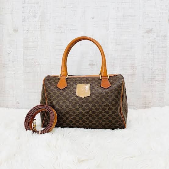 セリーヌ マカダム柄 CELINE ハンドバッグ ミニボストン ミニボストン 