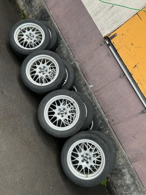 ヨコハマiG60 215/50r17 スバル 純正BBS17インチ 7.5mmバリ山 