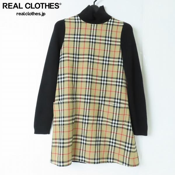 ☆BURBERRY/バーバリー ワンピース ひざ丈 ウール ノバチェック 