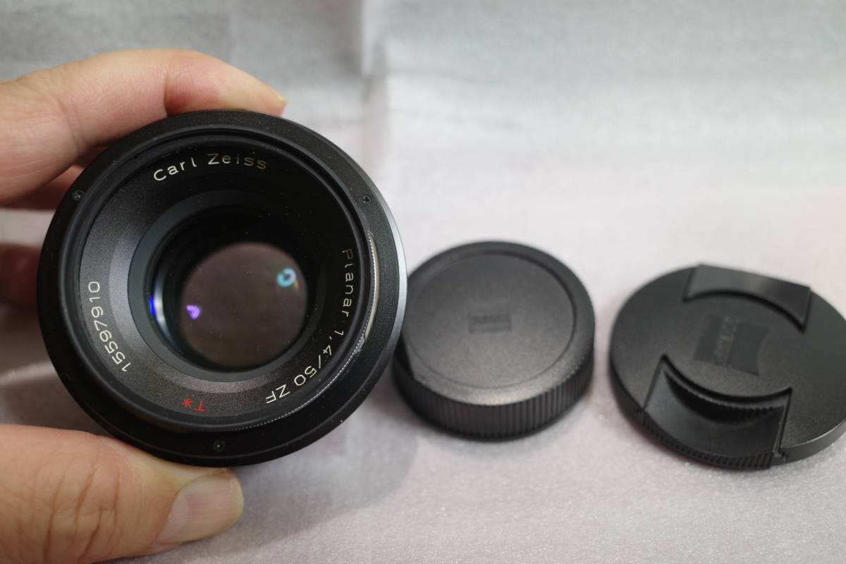 ツァイスレンズを試してみたい方必見【ツァイスレンズ　作例有り：1円スタート 】◆Carl Zeiss Planar 50mm F1.4 T*ZFマウント 付属品あり