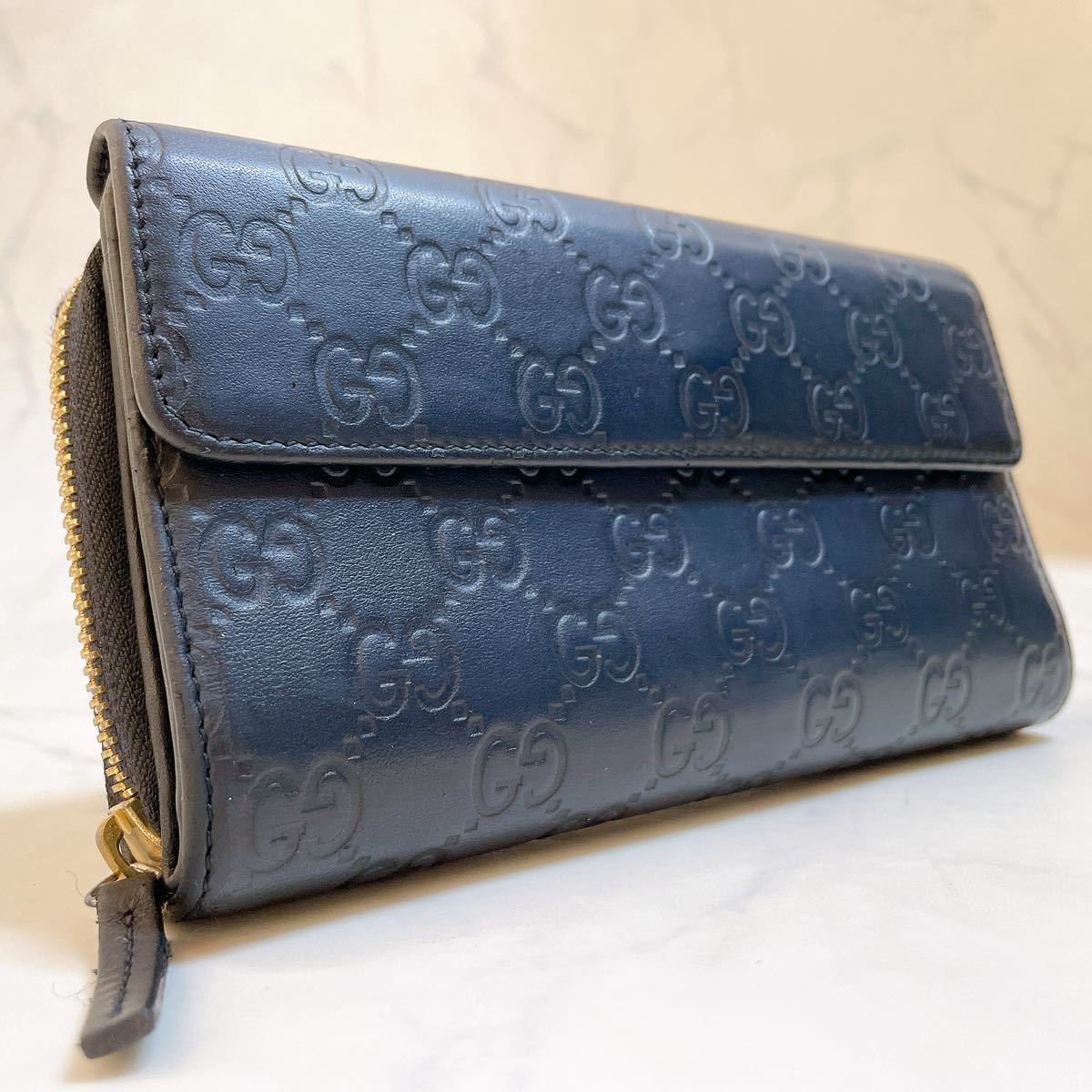 グッチ ◎グッチ【希少カラー】GUCCI ◎長財布 ラウンドジップ