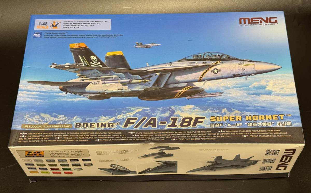 MENG MODEL F/A-18F BOING SUPER HORNET 1/48 TOPGUN MAVERICK 未組立