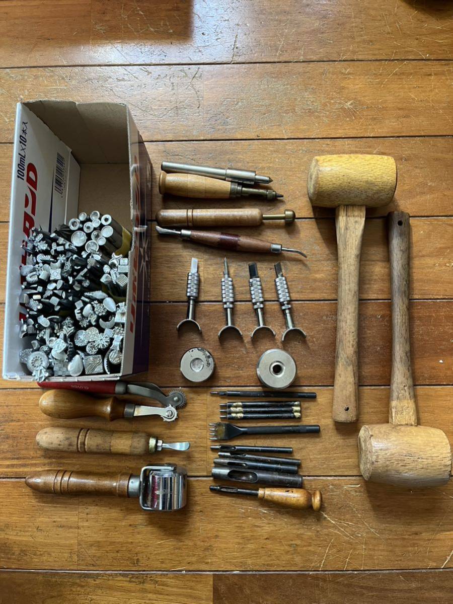 レザークラフトセット　149本刻印　目打ち　ポンチ　など_1