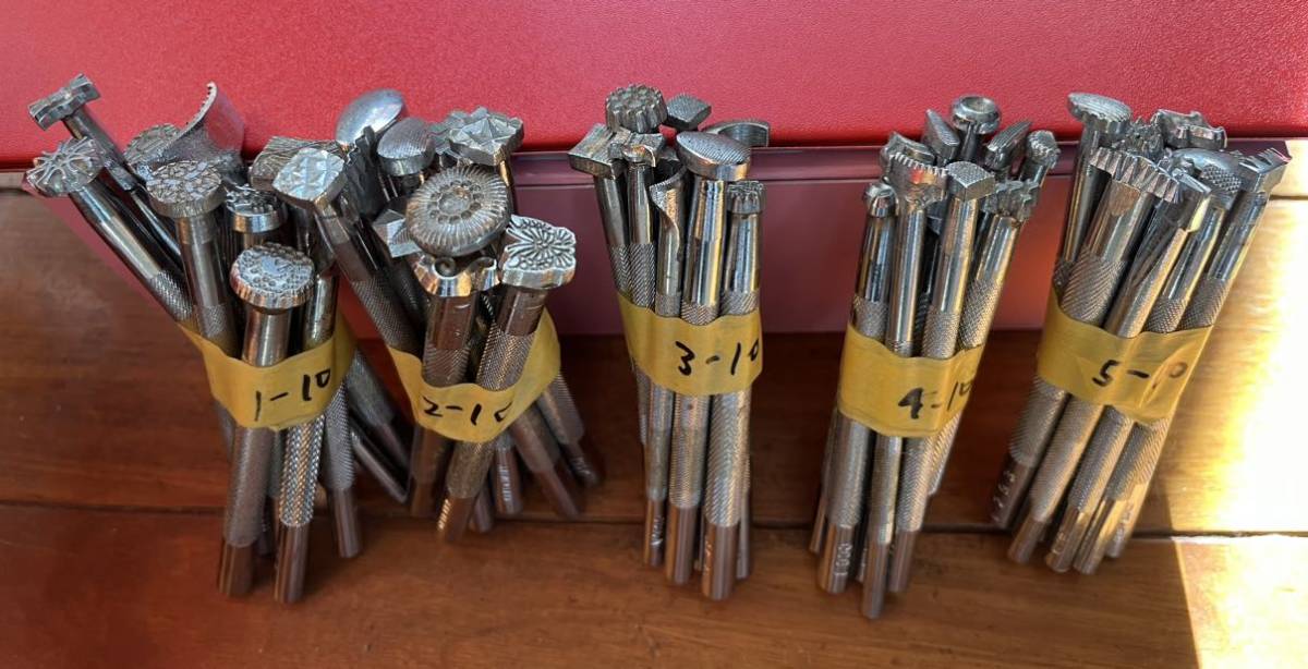 レザークラフトセット　149本刻印　目打ち　ポンチ　など_3
