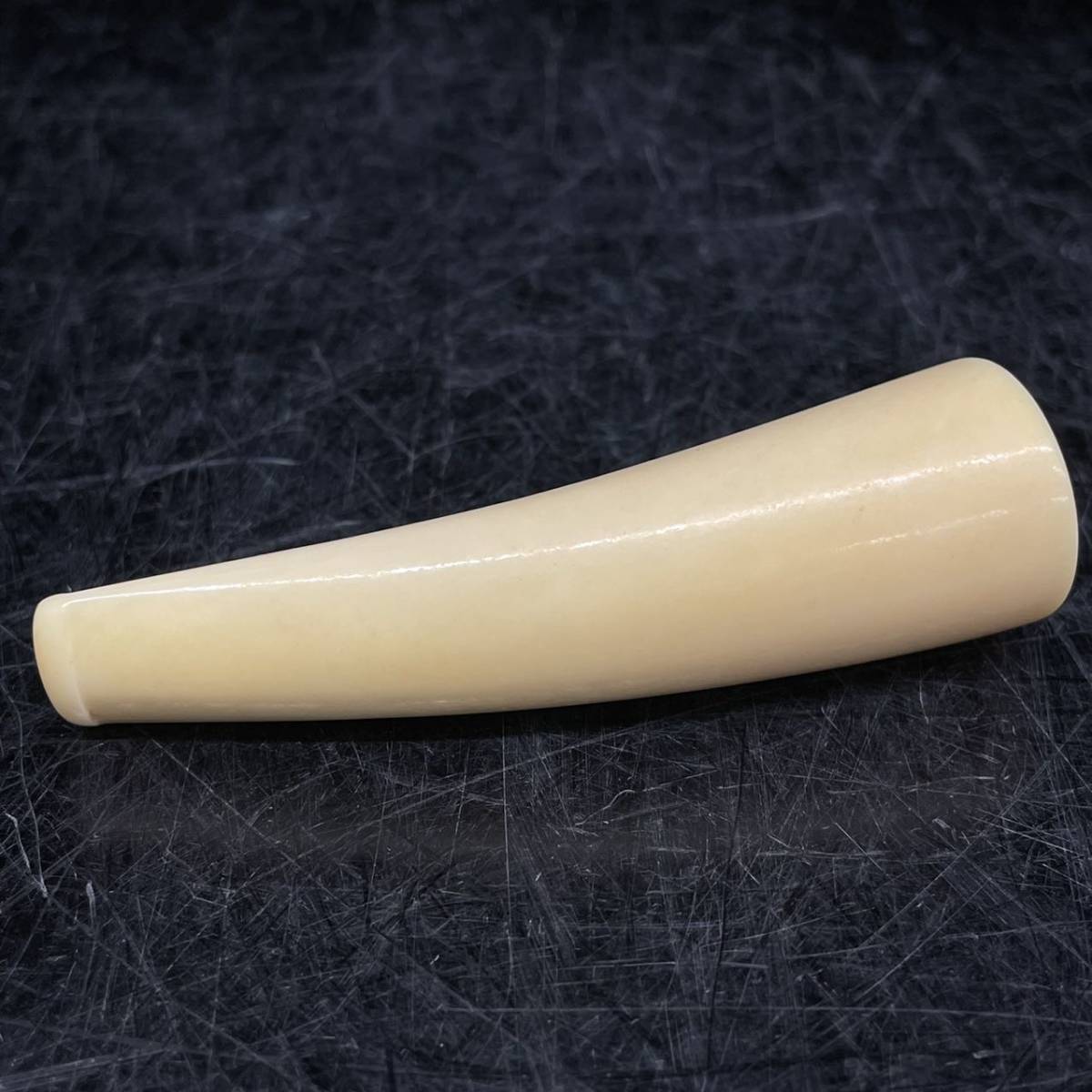 随心堂】マッコウ鯨 牙 鯨歯 パイプ 煙管 喫煙具 骨董品 大号30.7