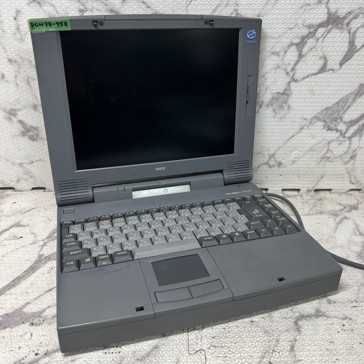 PCN98-758 激安 PC98 ノートブック NEC PC-9821Na15/X14 起動確認済み ジャンク