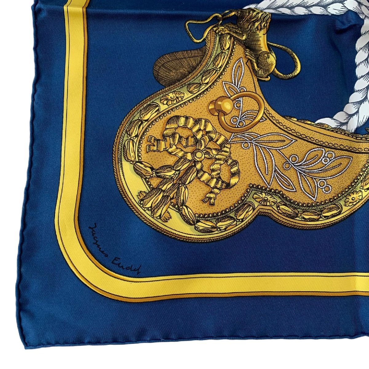 HERMES エルメス カレ90 盛装の馬 GRAND APPARAT タグあり エルメス