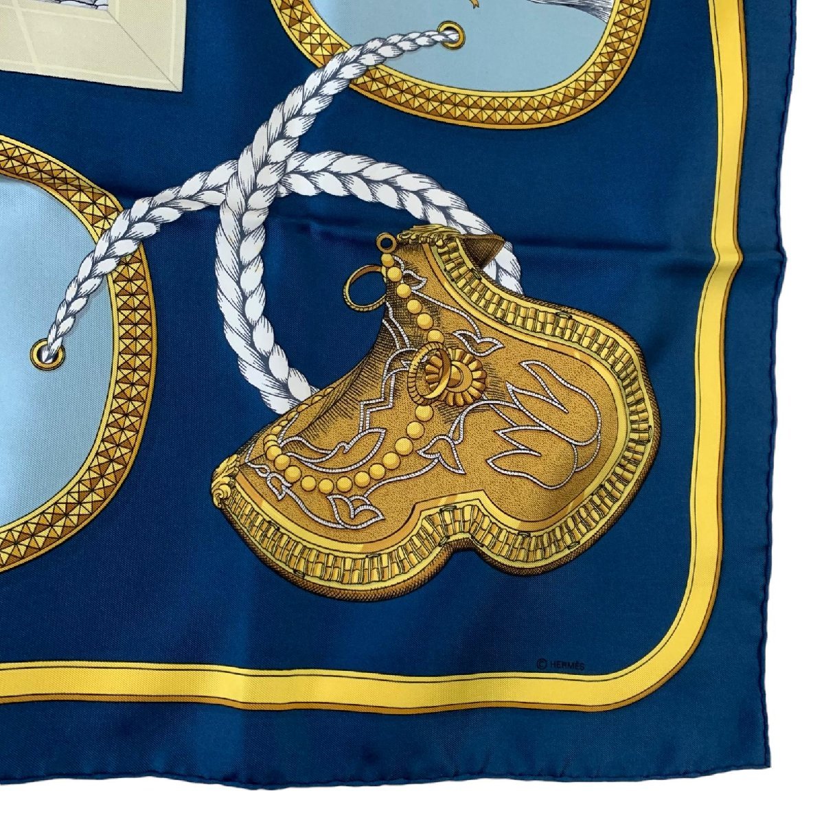 HERMES エルメス カレ90 盛装の馬 GRAND APPARAT タグあり エルメス