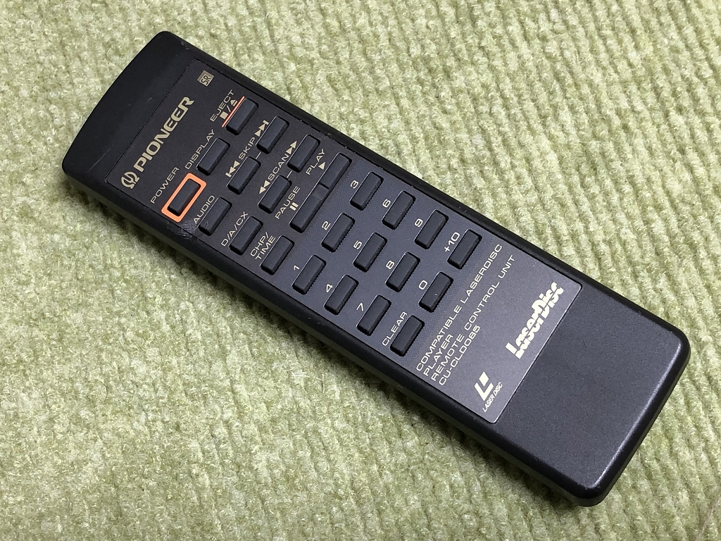 パイオニア レーザーアクティブ CLD-A100用 リモコン CU-CLD085 CLD-A100 CU-CLD085 pioneer レーザーアクティブ LDプレーヤーリモコン