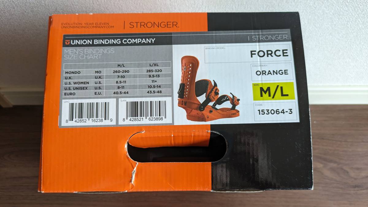 UNION オレンジ ビンディング ユニオン FORCE (ユニオン) 23-24 L