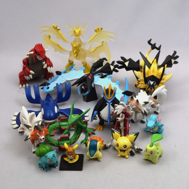 24_YK 479)[ジャンク] ポケットモンスター モンコレ 16個セットまとめ売り ポケモン・レックウザ・カイオーガ・ルガルガン等