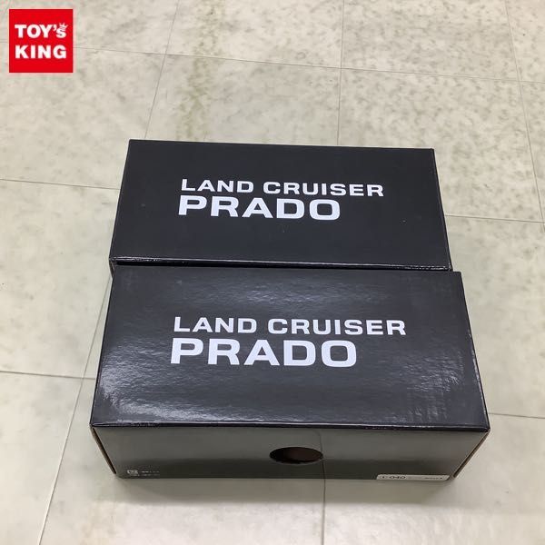 1円〜 カラーサンプル ミニカー 1/30 トヨタ ランドクルーザー プラダ 040 スーパーホワイトII、1G3 グレーメタリック