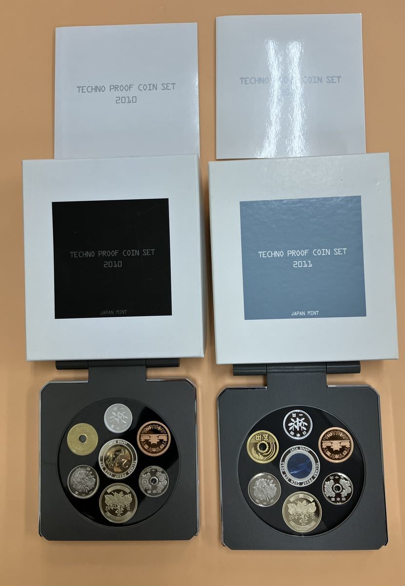 驚きの破格値，得価 TECHNO PROOF COIN SET テクノプルーフ貨幣セット 2010 2011 造幣局 2点まとめ 01(平成)｜売買されたオークション情報、yahooの商品情報をアーカイブ公開 - オークファン 記念硬貨