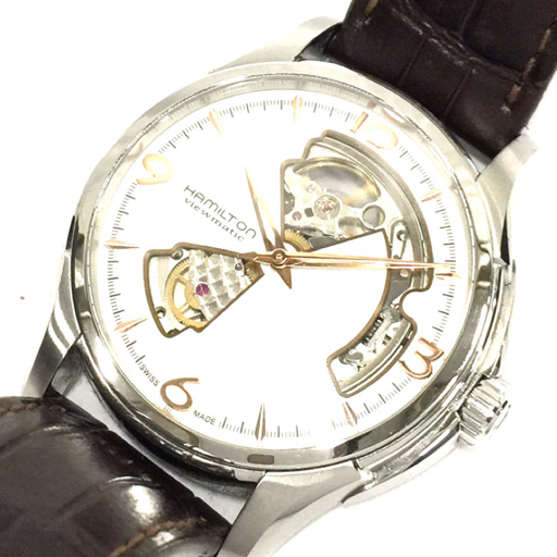 Hamilton ハミルトン H325651 自動巻 現状 ハミルトン ジャズマスター H325651 自動巻き 腕時計 稼働品 メンズ 裏
