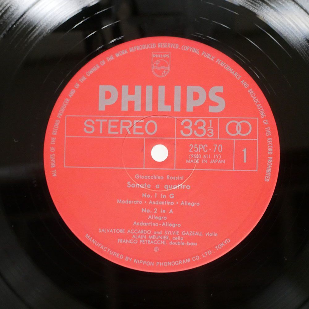 ロッシーニ弦楽ソナタ集　アッカルドPHCP24024日フィリップス 紙箱CD２枚 24bit（Philips）紙ジャケ ロッシーニ：「弦楽ソナタ集」アッカルド 買取