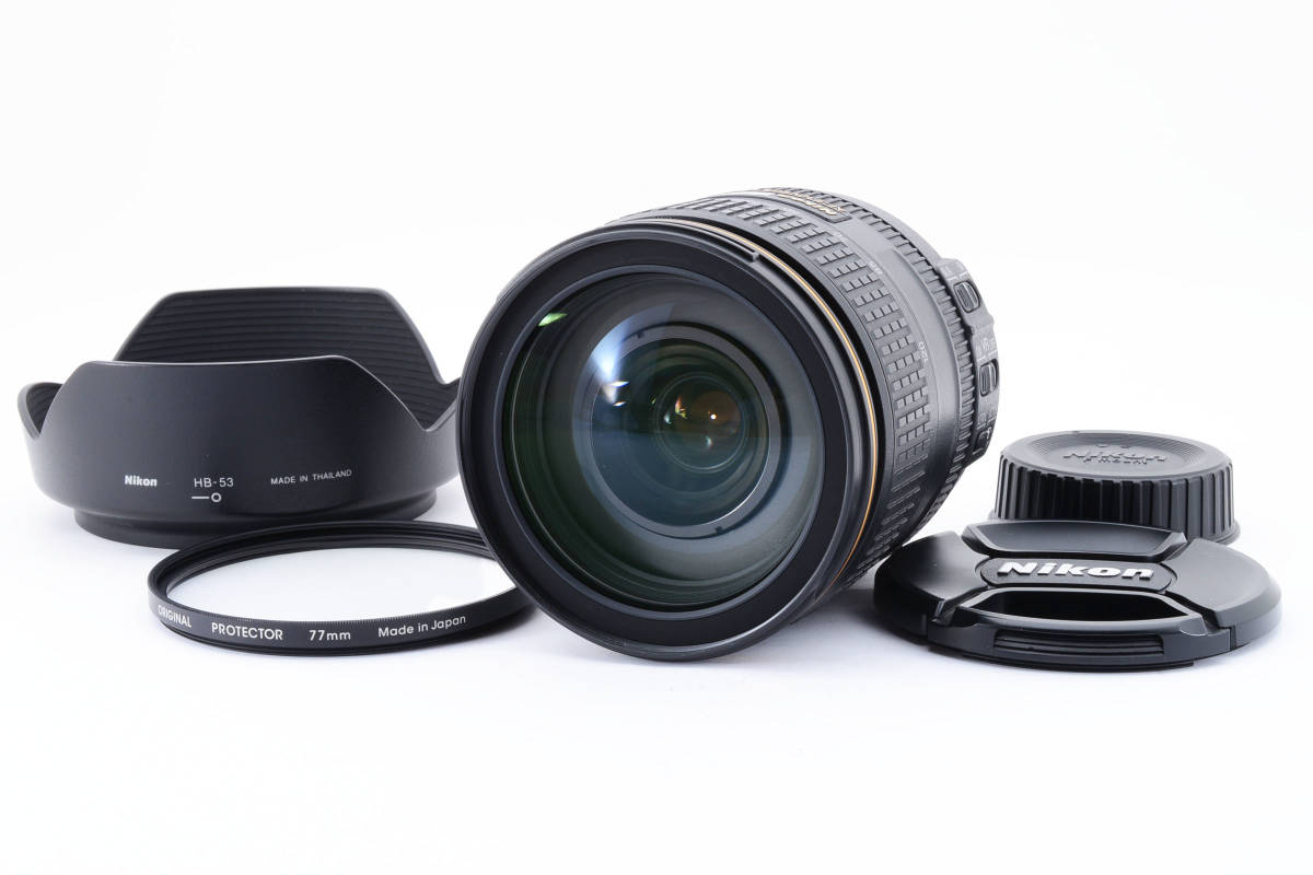 【極美品】 Nikon ニコン AF-S NIKKOR 24-120mm f4 G ED VR レンズフィルタ－/レンズフ－ド付属