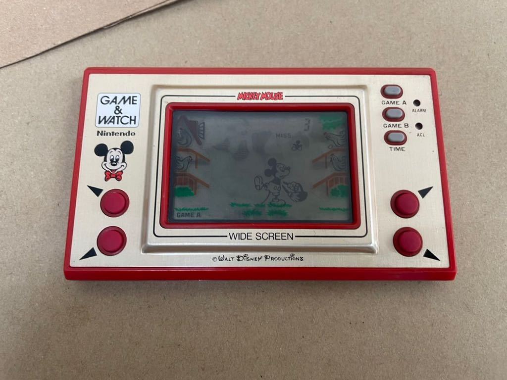 ② 当時物　任天堂　GAME＆WATCH/ゲームウォッチ ミッキーマウス【MC-25】1981日本製