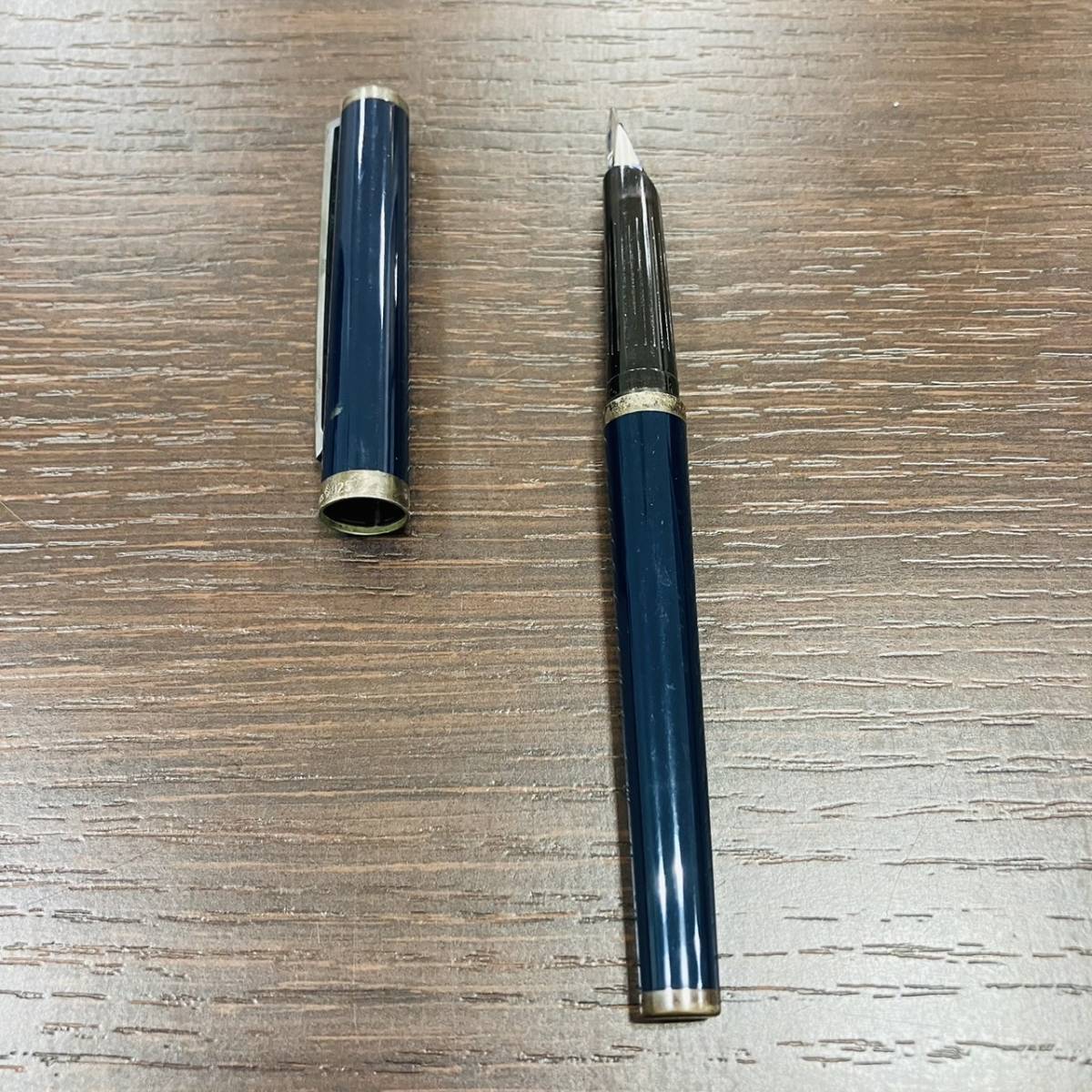 ♯5616②★万年筆 750 18ct ブルーカラー 文房具 筆記用具 事務用品 レトロ コレクション コレクター 筆記テスト未確認★現状保管品