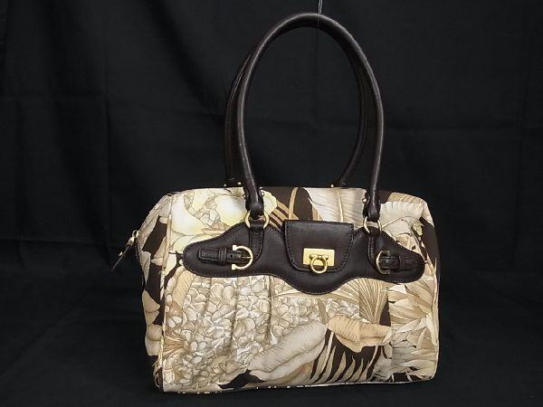 Salvatore Ferragamo トートバッグ ベージュ Salvatore Ferragamo 