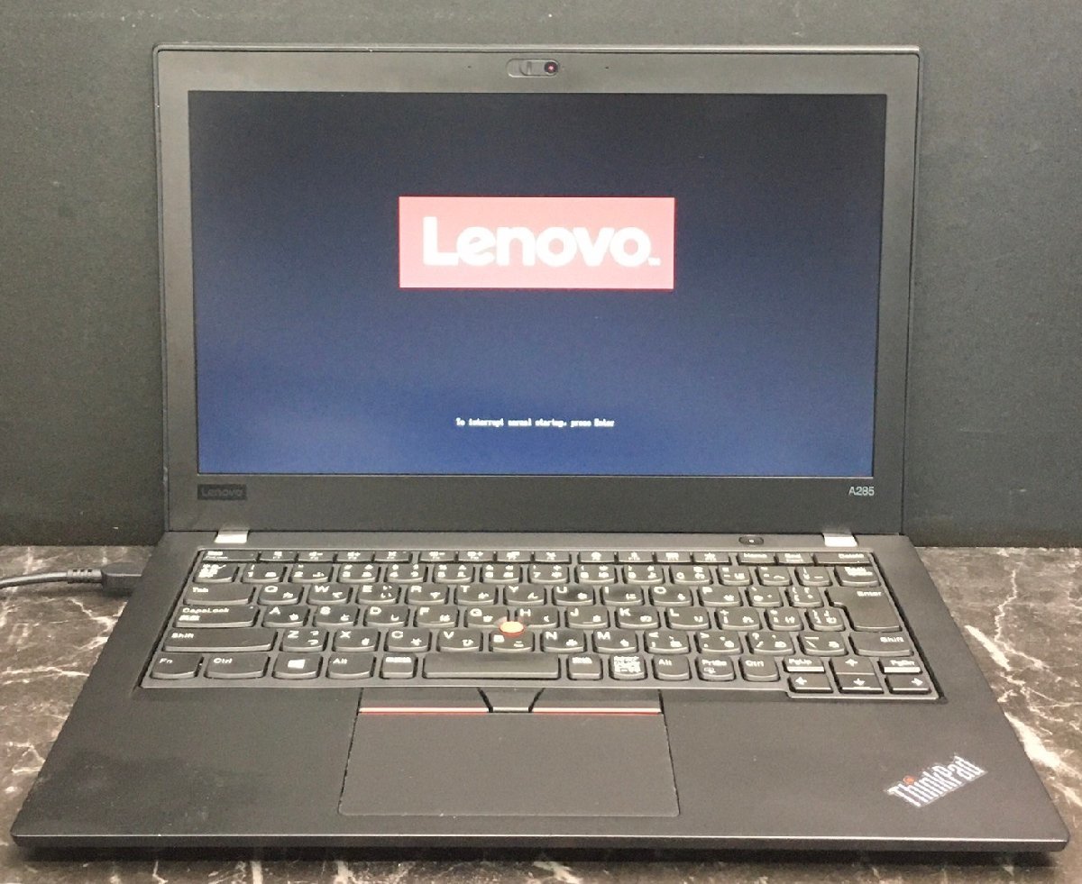 1円～ ■ジャンク LENOVO ThinkPad A285 / Ryzen 5 PRO 2500U 2.00GHz / メモリ 不明 / SSD 128GB / 12.5型 / 通電可
