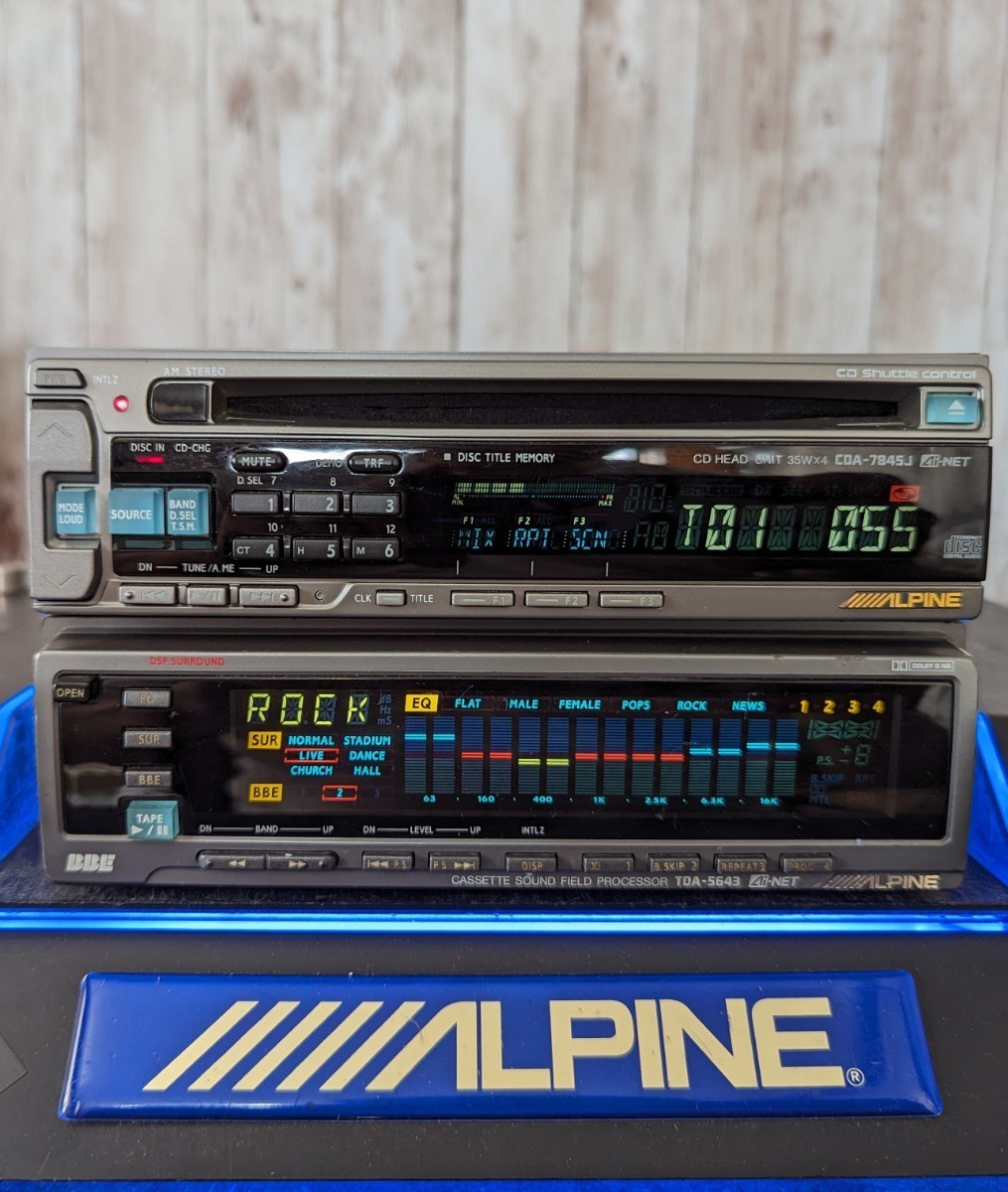 アルパイン 訳あり CDA-7845J TDA-5643 CD カセット テープ