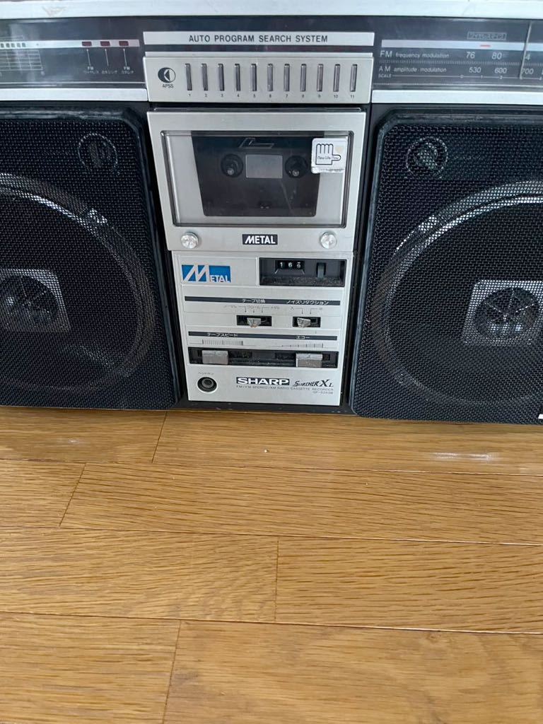 SHARP SHARP シャープ ラジカセ GF-508SB 通電確認 本体のみ シャープ