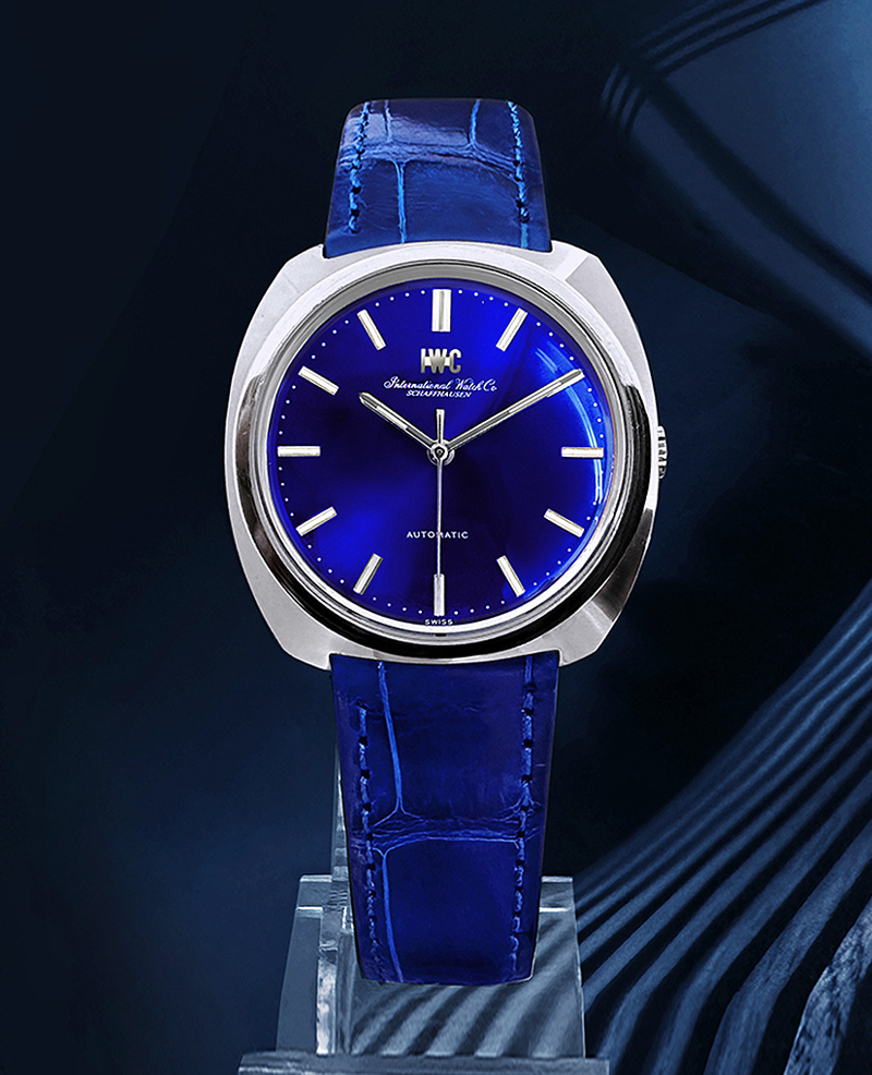 IWC】IWCシャフハウゼン☆ 希少!ダークネイビー文字盤☆メンズ腕時計 