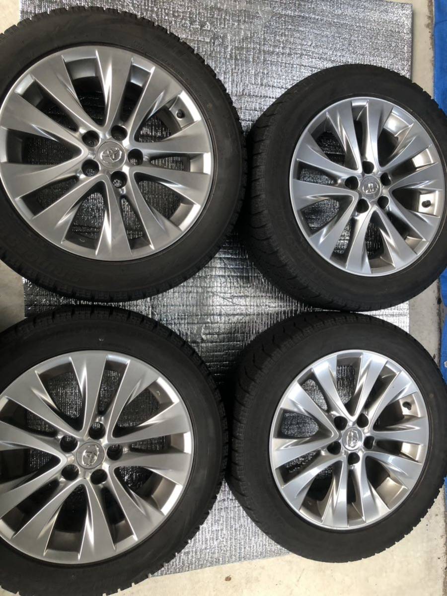 トヨタアルファード純正アルミスタッドレスタイヤ4本セット 235/50R18