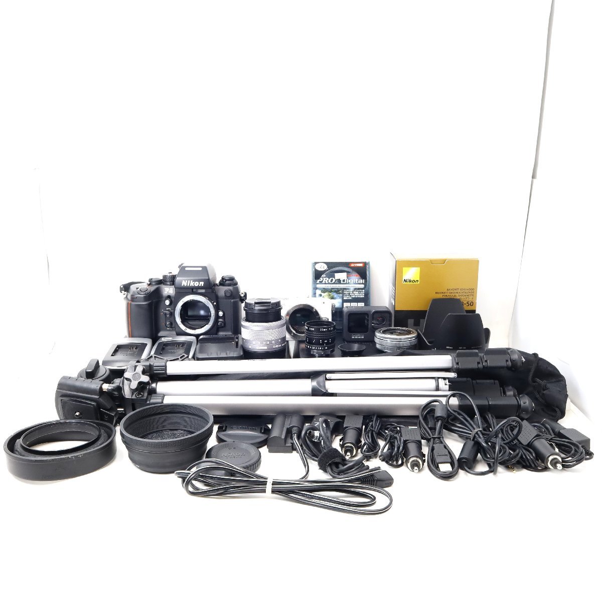 【難あり品】 ★ジャンクカメラレンズおまとめセット⑭★nikon olympus gopro canon等【ジャンク】セット販売