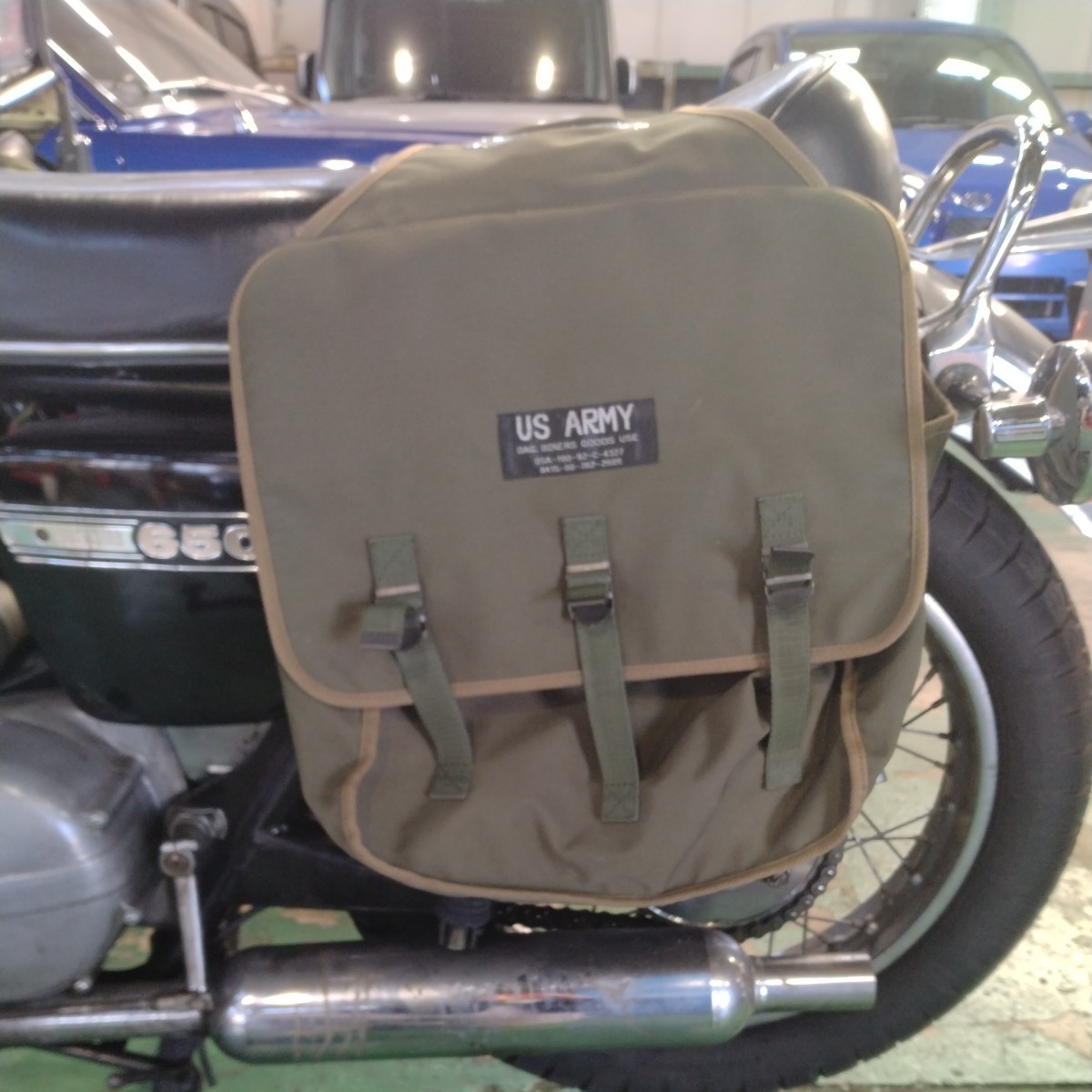 US ARMY USアーミー サイドバッグ ブラック 立花 旧車 バック サイド 