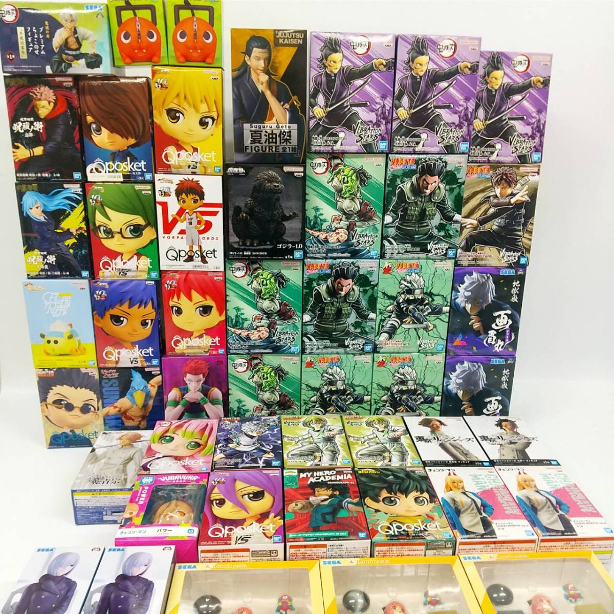 人気セール，お得 ジャンプ系 プライズ フィギュア まとめ 49体 セット D / 呪術 鬼滅 チェンソー ヒロアカ HUNTER 黒子 NARUTO ゴジラ(その他)｜売買されたオークション情報、yahooの商品情報をアーカイブ公開 - オ その他