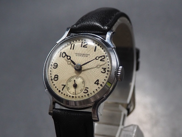 レア CHRONOMETER CONDOR スイス製 変わり文字盤 分解注油済み 高級機