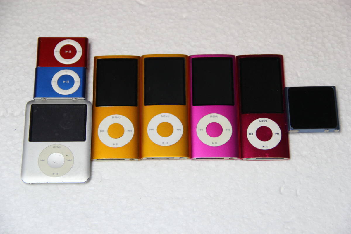 Apple iPod nano第3世代/第4世代/第5世代/第6世代/shuffle本体ジャンク