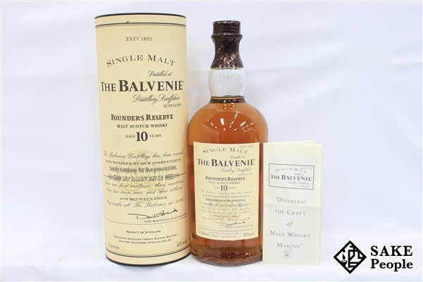 【終売品】バルヴェニー ファウンダーズリザーブ 10年 1000mL ◇注目! ザ・バルヴェニー 10年 シングルモルト ファウンダーズ
