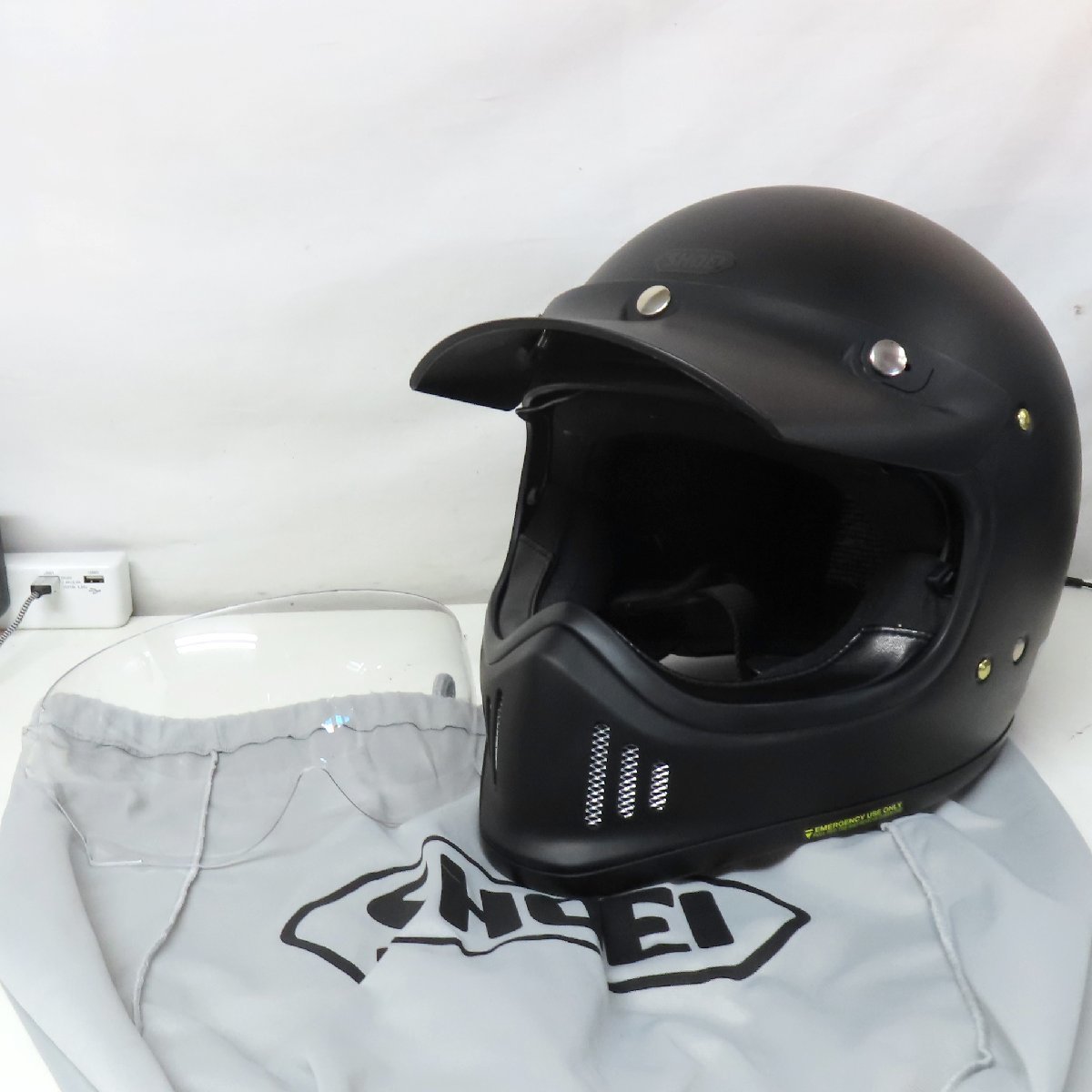 中古美品】【シールド2枚】SHOEI ショウエイ EX-ZERO フルフェイス