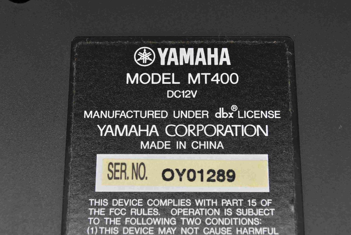 YAMAHA MT400 カセット・マルチトラックレコーダーMTR整備動作