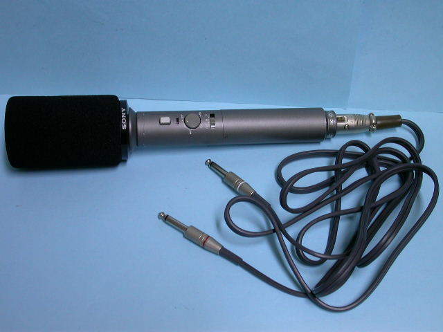 ソニーSONY ECM-989ワンポイントステレオコンデンサーマイク ケース付