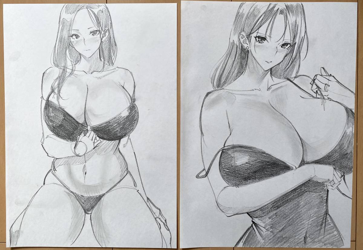 鉛筆スケッチ　A4コピー用紙　6枚入り