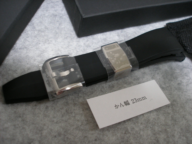 GrandSeiko グランドセイコー ラバーベルト Evolution 9 新品未使用 取付幅23mm ブラック