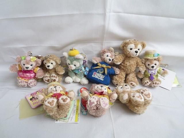 【同梱可】中古品 ディズニー ダッフィー シェリーメイ ジェラトーニ 30周年 他 ぬいぐるみバッジ ストラップ 9点 グ