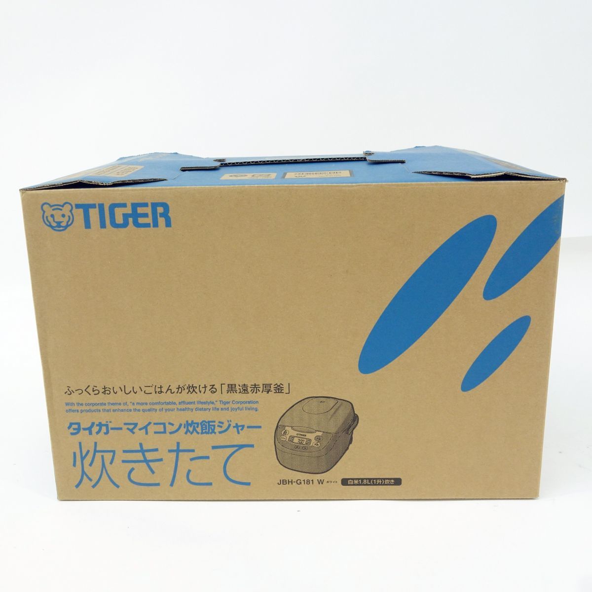 106s【未使用】タイガー マイコン炊飯ジャー〈炊きたて〉 JBH-G1181 W