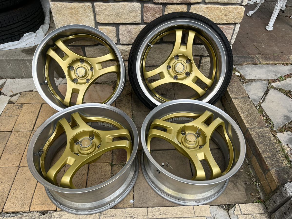 A*様 YOKOHAMA ヨコハマスーパーアドバン 17インチ9J+38 2本 ADVAN 17インチ 7.5J 4H P.C.D:100 INSET:38 ヨコハマ YOKOHAMA