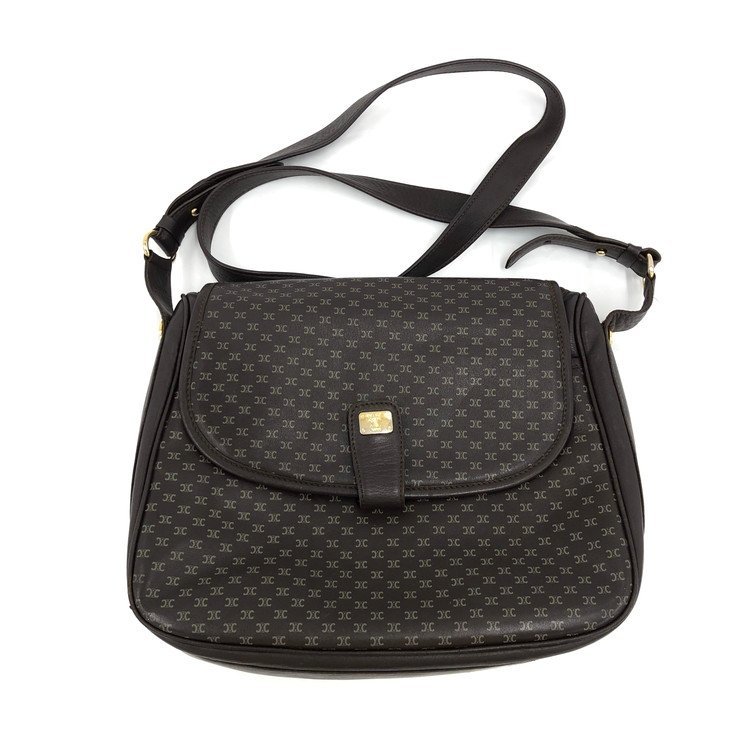 CELINE セリーヌ マカダム ショルダーバッグ M03 保管袋付き【BKAY3032 