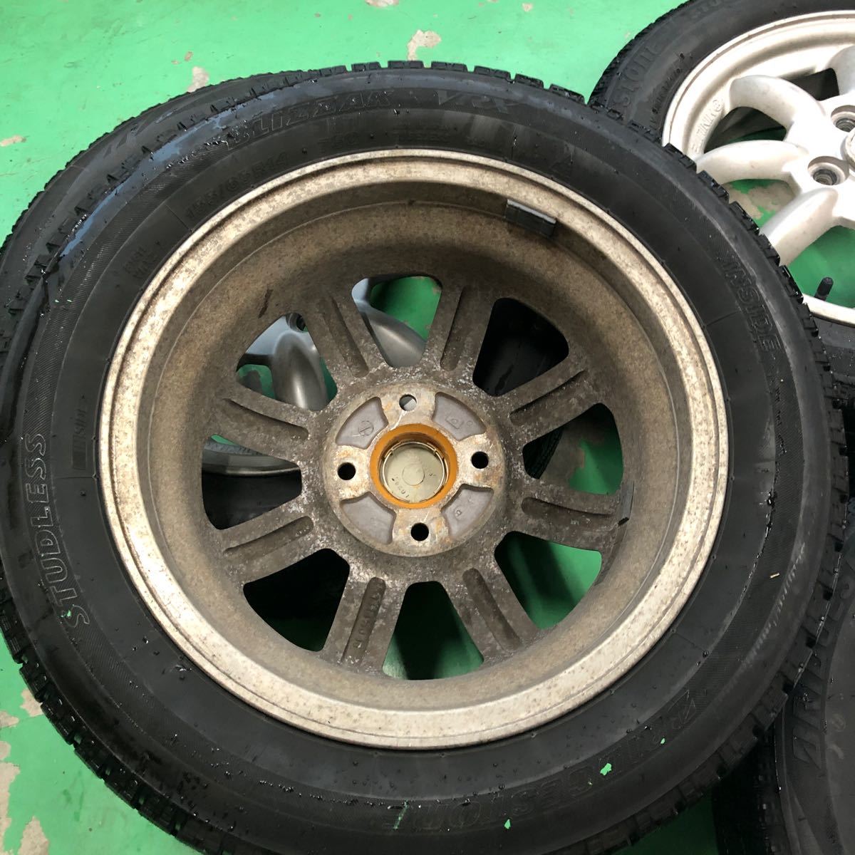 ミニライト 付き スタッドレス ブリヂストン ブリザック VRX 155/65r14