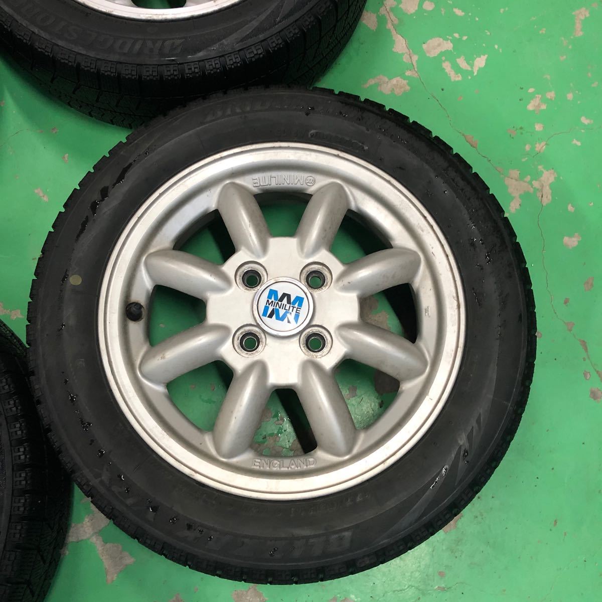 ミニライト 付き スタッドレス ブリヂストン ブリザック VRX 155/65r14